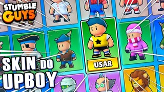 🔥 Consegui a SKIN do UPBOY de Verdade no Stumble Guys | Igual a do PK XD