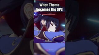 WHEN THOMA BECOMES THE DPS 🔥 GENSHIN IMPACT #genshinimpact #thoma