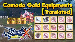 Comodo New Epic Gold Equipment's & Accessories (Translated) [ROX]