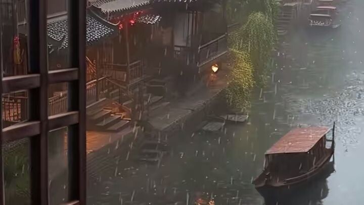 "The ancient town in the rain carries the essence of Jiangnan!" #NewLifeMillionStarsPlan