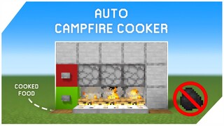 Cara Membuat Auto Campfire Cooker - Minecraft Tutorial Indonesia