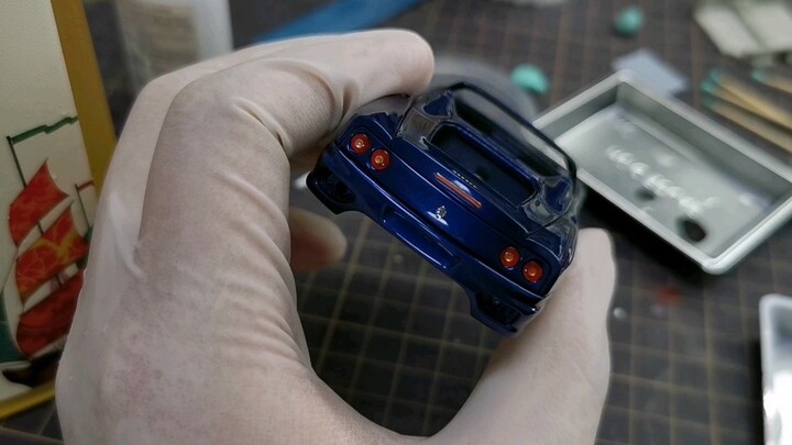 [Model Making] The taillight parts were destroyed during the washing process, but this did not bothe