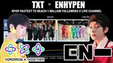 ENHYPEN vs TXT ~ Fastest Days to Reach 1 Million Followers on VLive | KPop Ranking