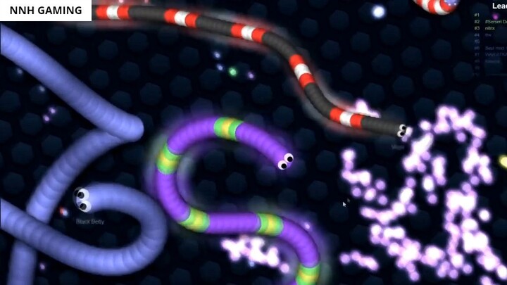Slither.io 1 Hacker Tiny Snake vs Giant Pro Snakes Epic Slitherio Gameplay 10