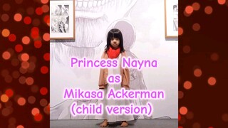 Mikasa kecil di real life 😍