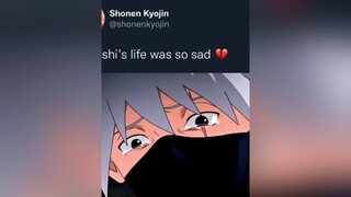 Kakashi 💔😞 fy anime weeb naruto kakashi sasuke sakura uchiha madara narutoshippuden narutouzumaki sad otaku manga