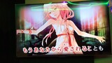 Sing the ED of Guilty Crown in a Japanese karaoke with a cracking voice.