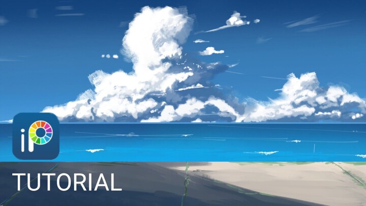 Tutorial menggambar pemandangan Anime di Ibispaint x