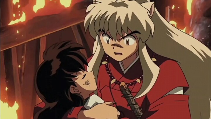 Gouzi cried for Kagome for the first time. Could this be the legendary macho cry?
