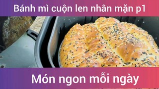 Bánh mì cuộn len nhân mặn p1