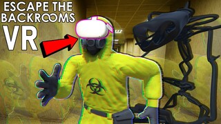 This is The MOST BROKEN The Backrooms VR Game (Escape The Backrooms VR Update Funny Moments)