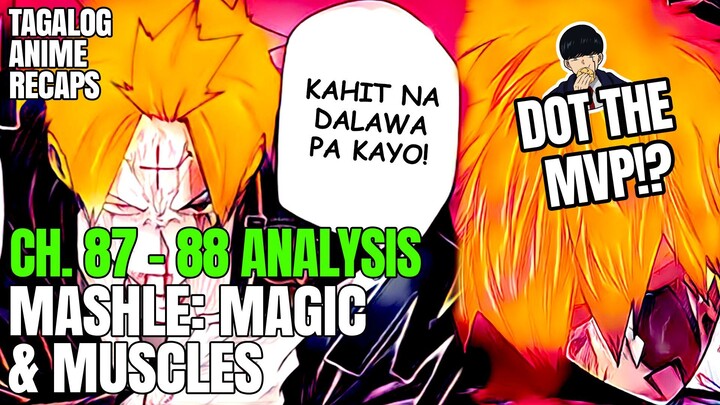 Ang Loyalty at Pagsakripisyo ni Dot! 2 vs 1 na Laban! | Mashle Ch 87 and 88 Tagalog