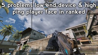 5 disadvantages low end device / high ping players have in CODM