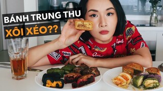 Ăn thử bánh trung thu xôi xéo, lava, trà sữa trân châu các thứ