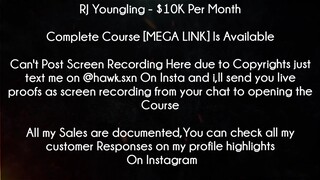 RJ Youngling Course 10K Per Month download