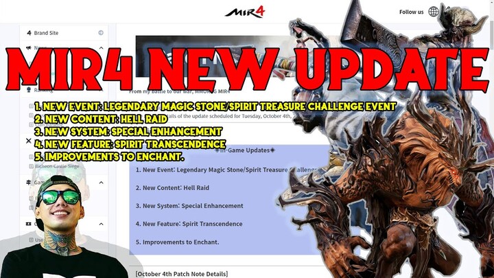 Mir4 UPDATE  NEW EVENT, New HELL RAID, Special Enhancements, Spirit Transcendence, and MORE(TAGALOG)