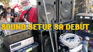 Na arkila ang mini sound namin sa isang debut / simpleng setup /