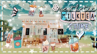 ✨ AESTHETIC🍹MILKTEA SHOP🥤 (chill build) | The girl miner ⛏️