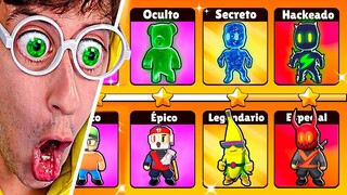 Torneo de Skins Secretas 🤑⭐!! (Mi hermano es HACKER 😈) - Stumble Guys TEKENDO