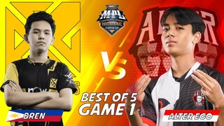 ALTER EGO VS BREN FINAL MPLI MATCH 1 BOSS!!!! AE HANYA BUTUH 12 MENIT UTK MEMBANTAI !! GILAA