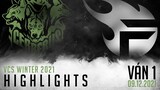 Highlight CES vs TF [VÁN 1[VCS Mùa Đông 2021][Tuần 4 - 09.12.2021]