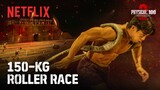 Roller race with elimination on the line | Physical: 100 Season 2 | Netflix [ENG SUB]
