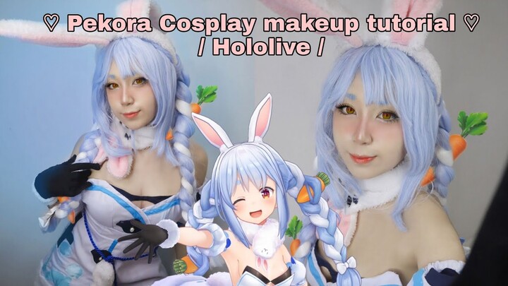 ♡ Pekora cosplay makeup tutorial ♡ / Hololive /