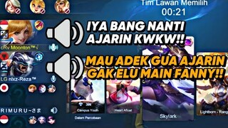 MAU ADEK GUA AJARIN GAK LU MAIN FANNY KWKW!! KETEMU ORANG OPEN MIC JHONNYA NGECIT COKK KWKW!!