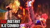 SUPER SAIYAN GOD Male Saiyans Have A ONE COMBO K.O!!! | Dragon Ball Xenoverse 2