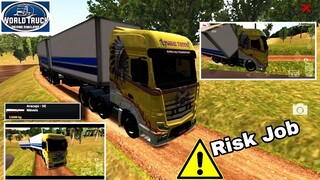 Carrying a 53000kg trailer | World Truck Driving Simulator (WTDS) | Mercedes Benz Actros