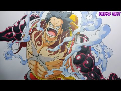 Các Bước Vẽ luffy gear 4 Bound man-Vẽ One Piece - Bilibili
