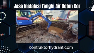 Jasa instalasi tangki air beton cor
