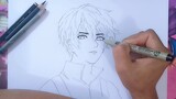 Cara Menggambar Anime Cowok Untuk Pemula || Step by step