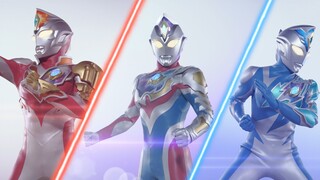 Layar transformasi Dekai/Ultraman Deckard dan tiga bentuk