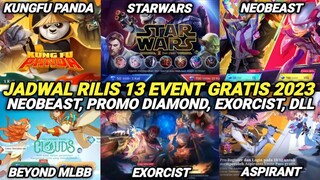 KUMPULAN 13 EVENT GRATISAN MOBILE LEGENDS 2023 YANG AKAN RILIS !