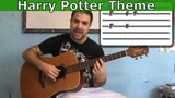 Tutorial: Harry Potter Movie Theme - Fingerstyle Guitar w/ TAB (aka Hedwig's Theme) | LickNRiff