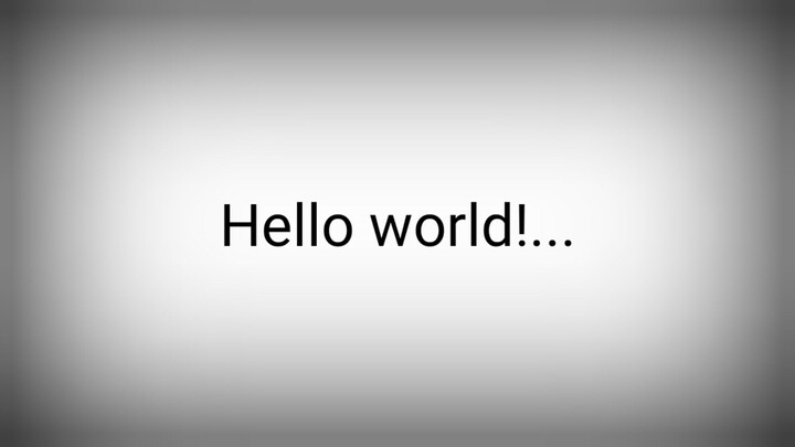 Hello world!