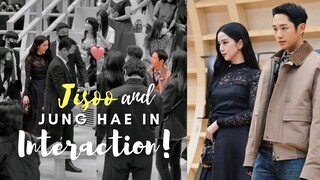 Jisoo couldn't contain her smile when she saw Jung Hae in at Dior fall fashion week show