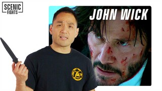 Knife Expert Breaks Down John Wick's Knife Skills | Scenic Fights