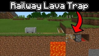 ✓Minecraft: How to Build a Railway Lava Trap #Shorts