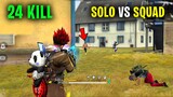 Solo Vs Squad 24 Kill Groza and M1887 Best Gameplay - Garena Free Fire- Total Gaming