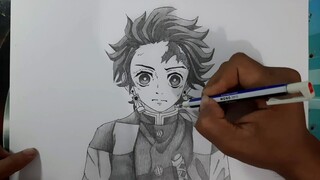 TUTORIAL CARA MENGGAMBAR ANIME  TANJIRO