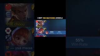 ☠️ 19K MATCHES ANGELA WTFFFF. is she even sleeping?? #mobilelegends #choou #mlbb #shorts
