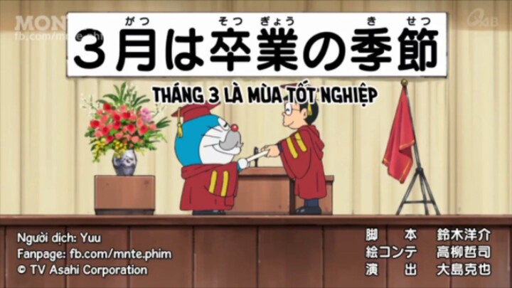 Doraemon Vietsub Tháng 3 là mùa tốt nghiệp và Tàu ngầm giấy với giá chỉ 200 yên!!