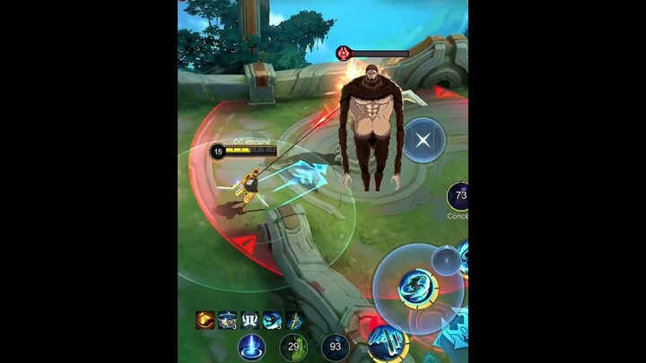 Captain Levi DESTROYING THE LAST TITANS IN THE LAND OF DAWN 😂 | MARTIS! ~ Mobile Legends: Bang Bang