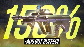 FIRE RATE 150% BUFFED?! /// NEW AUG IS INSANE🤯 - PUBG MOBILE | SOLO vs SQUADS