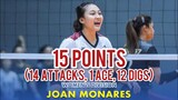JOAN MONARES SHINES AND TALLIED 15 POINTS & 12 DIGS vs UST | V-LEAGUE 2022 | Women’s Volleyball