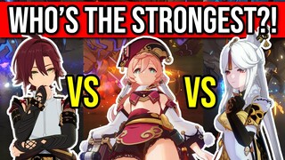 DPS SHOWDOWN! Heizou vs Yanfei vs Ningguang! Who's the Strongest 4★ Catalyst?