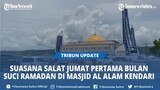 Suasana Jelang Salat Jumat Pertama Bulan Suci Ramadan di Masjid Al Alam Kendari Sulawesi Tenggara