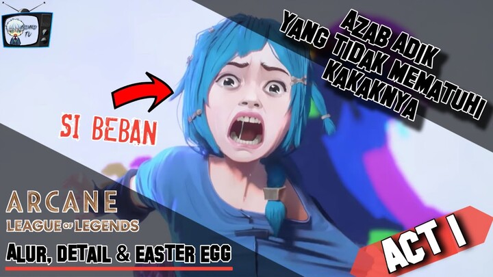 Azab Adik yang Tidak Mendengarkan Kakaknya | Alur, Detail & Easter Egg Arcane League of Legend Act 1